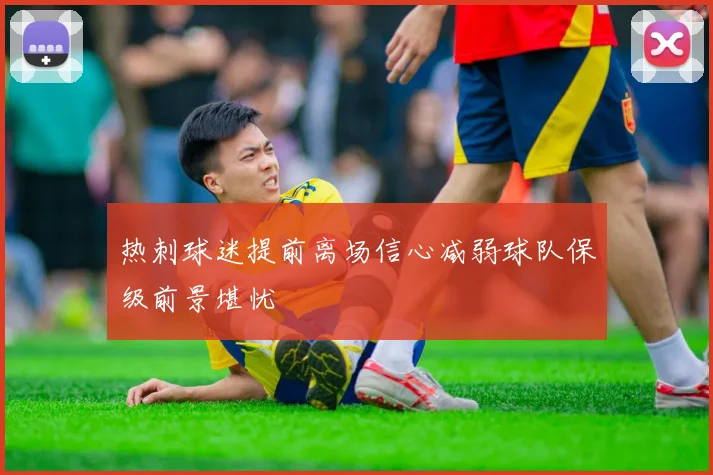 热刺球迷提前离场信心减弱球队保级前景堪忧